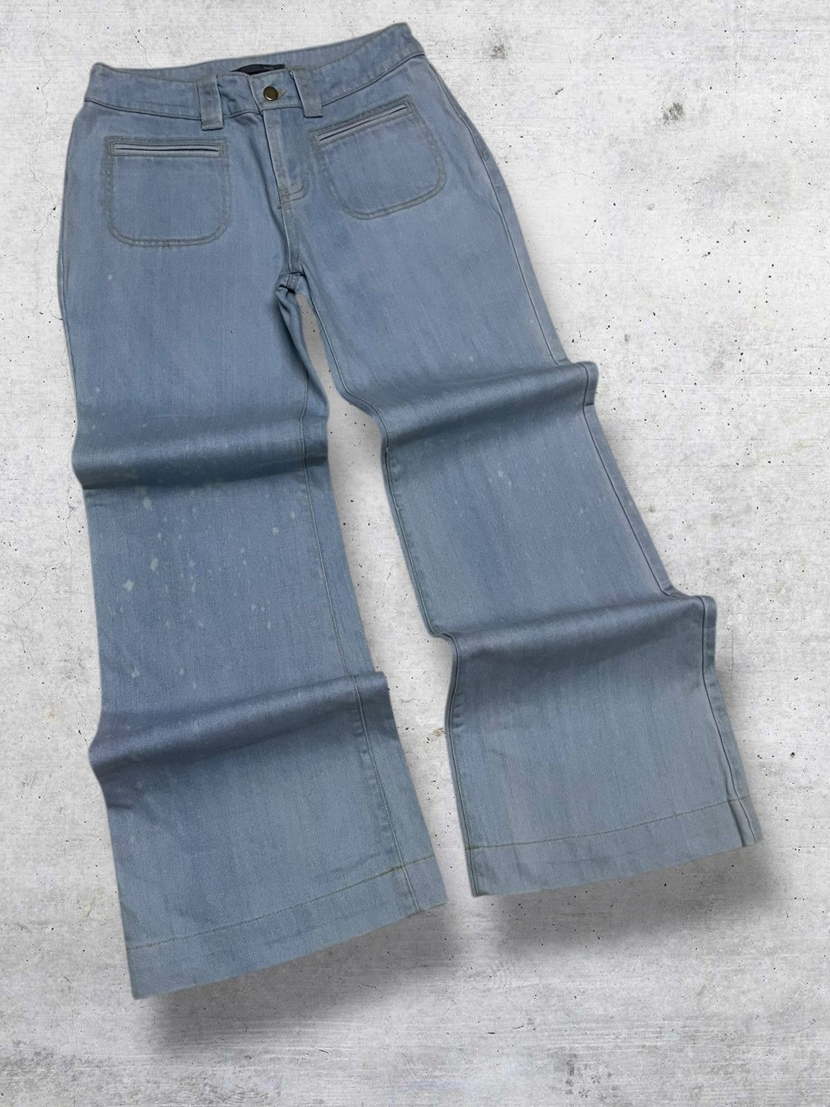Japanese Brand VINTAGE SMORK JAPAN DESIGNER 90S BUSHPANT FLARED CUT DENIM Size US 26 / EU 42 - 2 Thumbnail