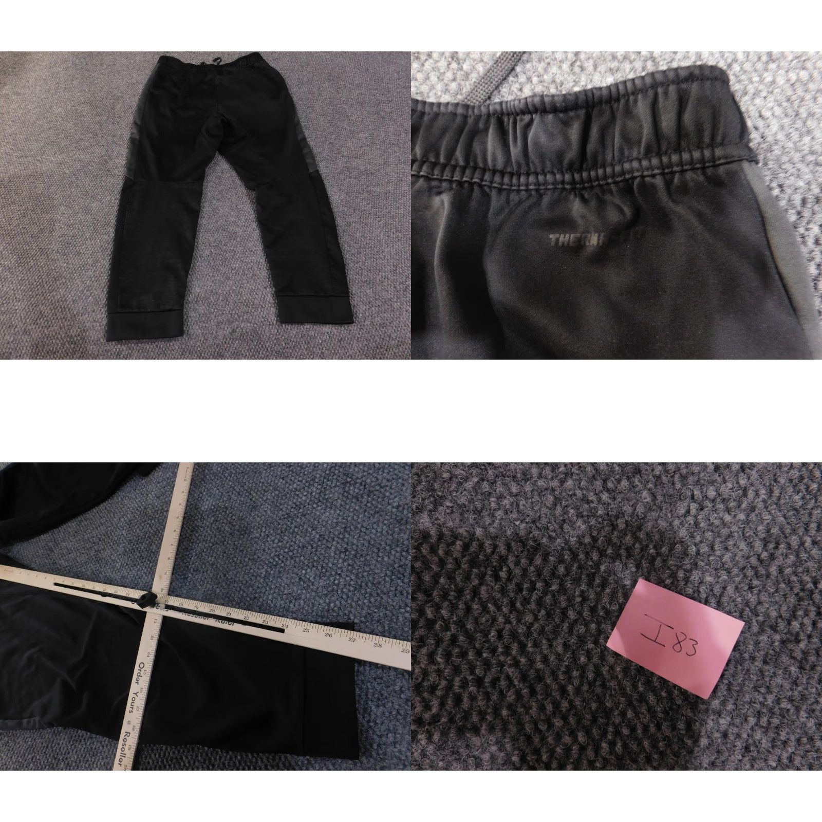 Nike Nike Therma-Fit Pants Mens Large Black Pro Training Joggers Athletic Polyester Size US 33 - 8 Thumbnail
