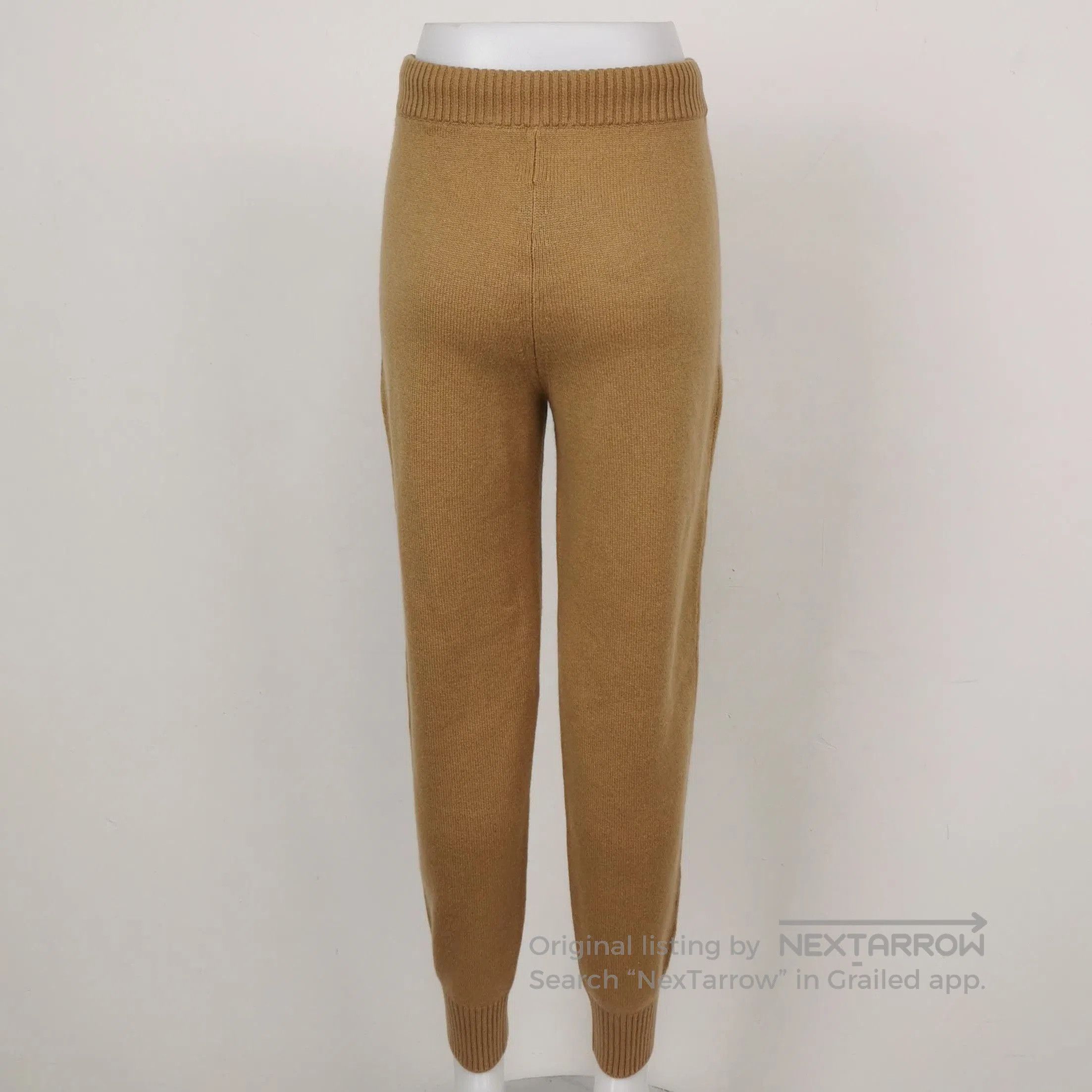 Prada Prada Cashmere Logo Trousers in Brown . Size 37" - 2 Thumbnail