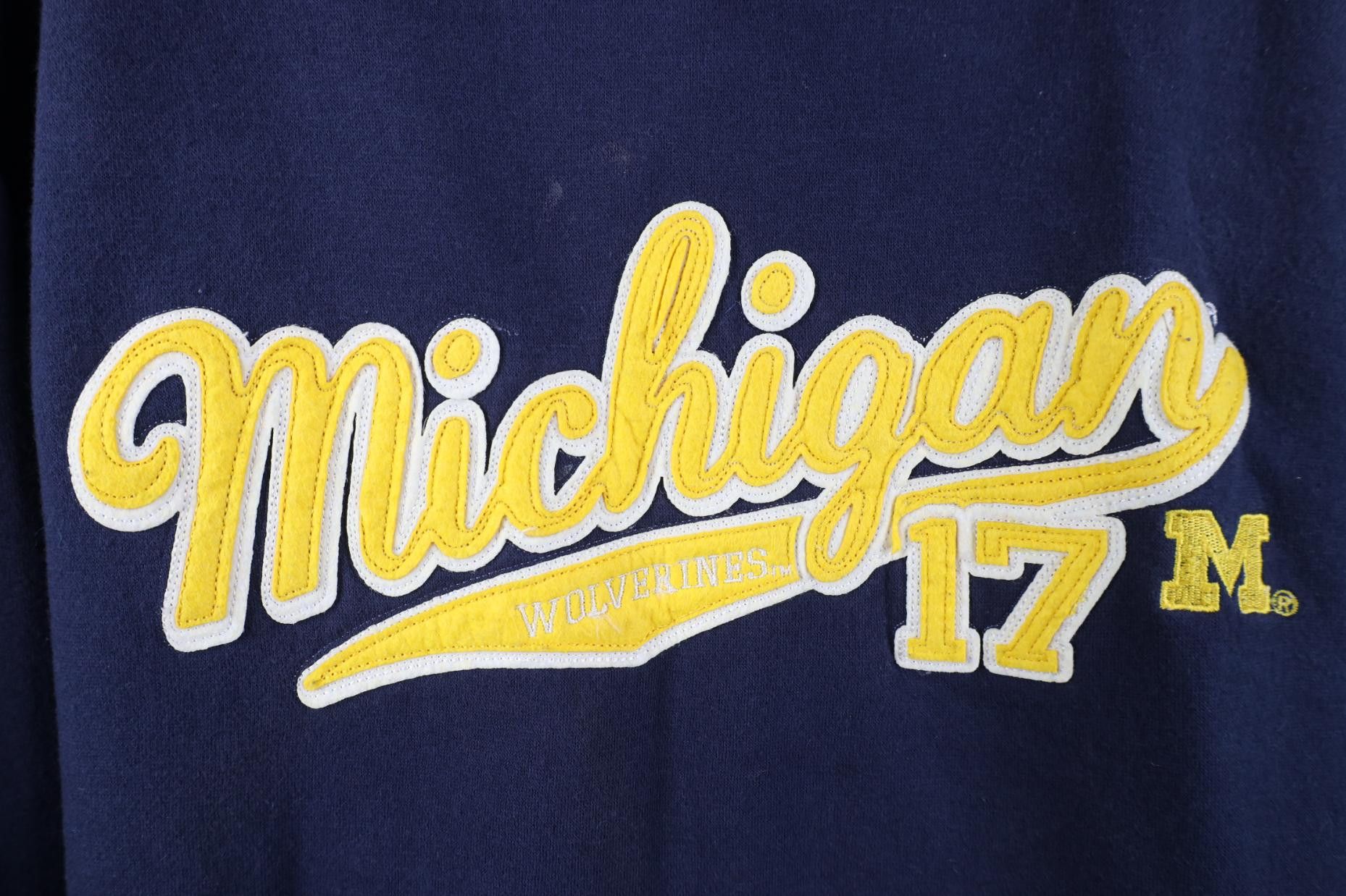 Vintage Vintage Script University of Michigan Heavyweight Hoodie Size US XL / EU 56 / 4 - 4 Thumbnail