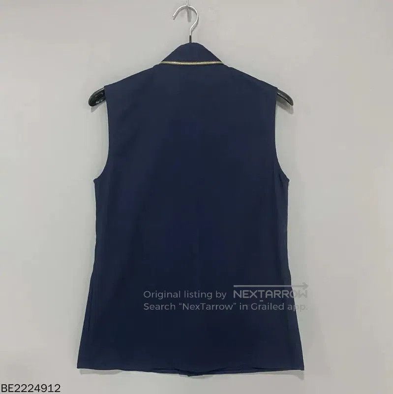 Louis Vuitton Louis Vuitton Women's Navy Blouse with Bow Detail . Size XXS / US 00 / IT 34 - 2 Thumbnail