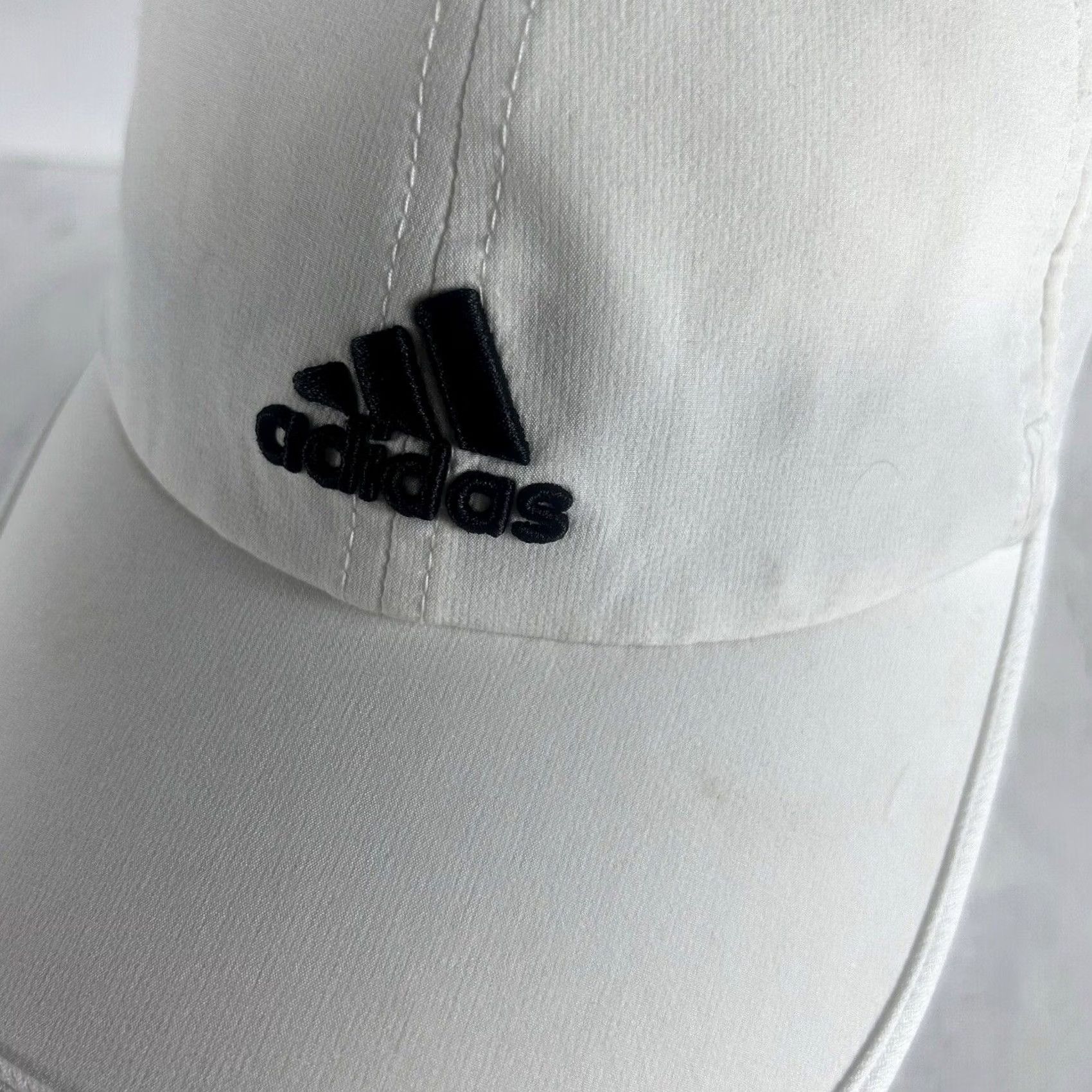 Adidas Adidas Womens Golf Hat Cap White Adjustable Strap Athletic Sports STAINED Size ONE SIZE - 5 Thumbnail