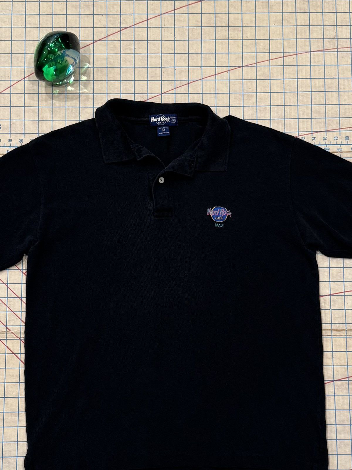 Hard Rock Cafe Vintage Hard Rock Cafe Maui Polo Shirt Mens Medium Black Size US M / EU 48-50 / 2 - 3 Thumbnail