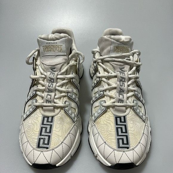 Versace Versace Trigreca Lace-Up Sneakers White Men’s EU 42/US 9 Size US 9 / EU 42 - 2 Thumbnail