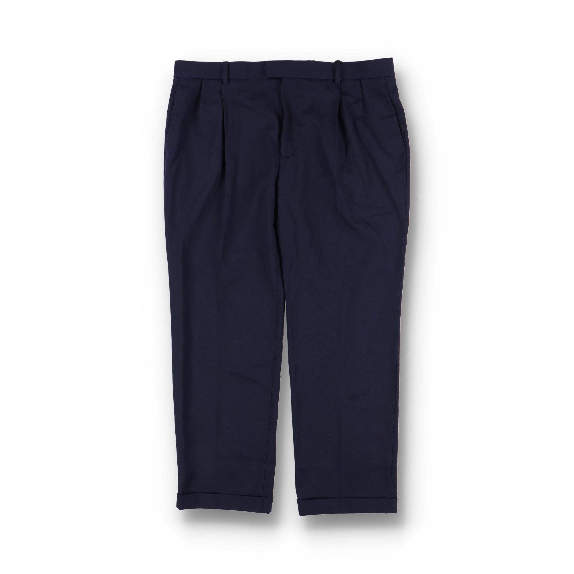 Bottega Veneta Navy Blue Stretch Wool Lapelled Trousers Size 36" / US 14 / IT 50 - 2 Thumbnail