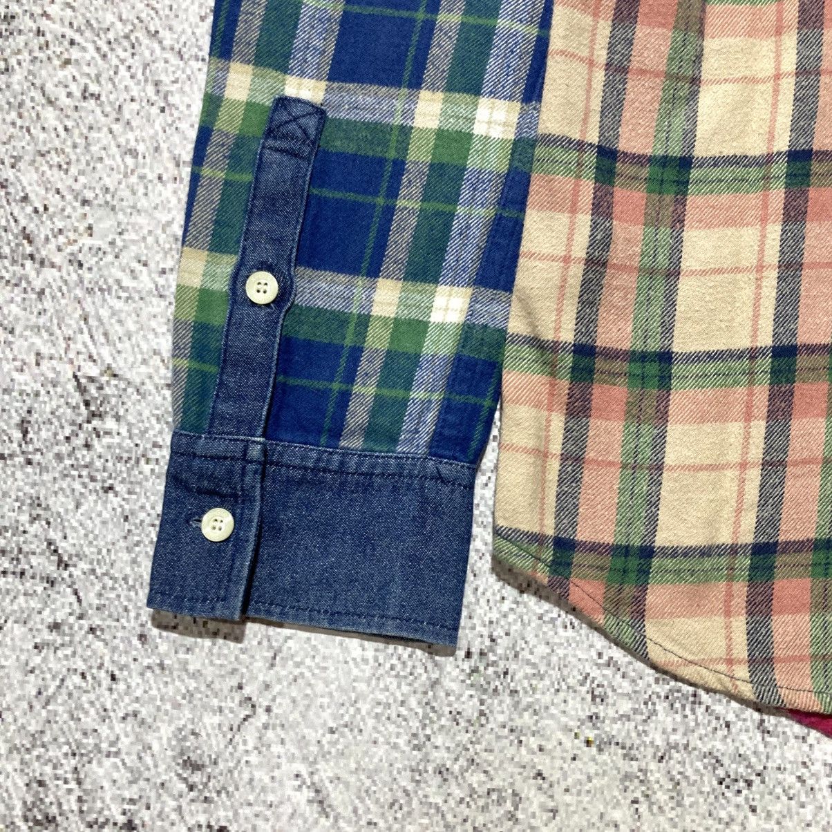 Japanese Brand 2000s X-girl Patchwork Double Pocket Button Up Shirt Lgb Size US M / EU 48-50 / 2 - 14 Thumbnail