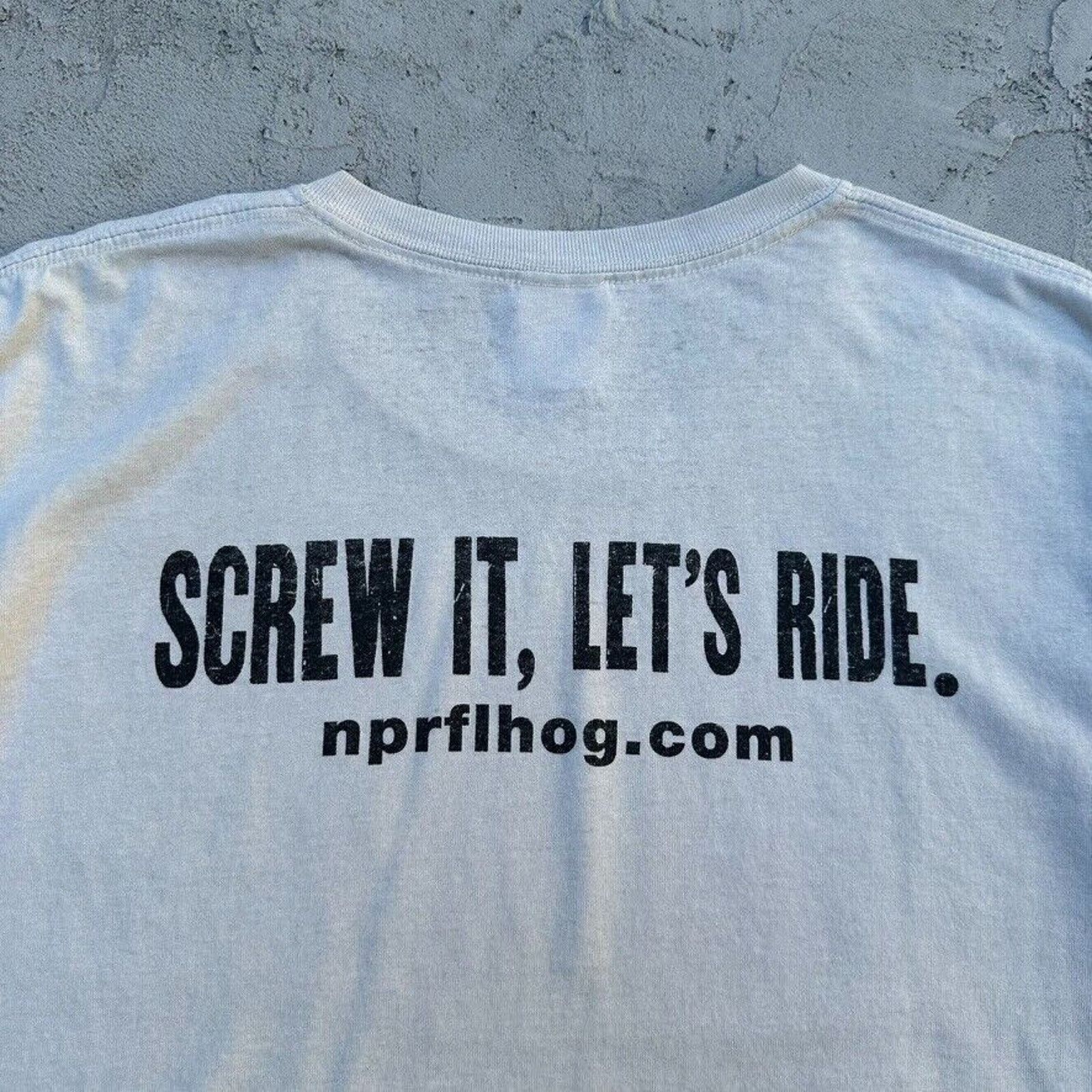 Gildan Harley HOG Florida Screw It Let's Ride Biker T Shirt Size US L / EU 52-54 / 3 - 5 Thumbnail