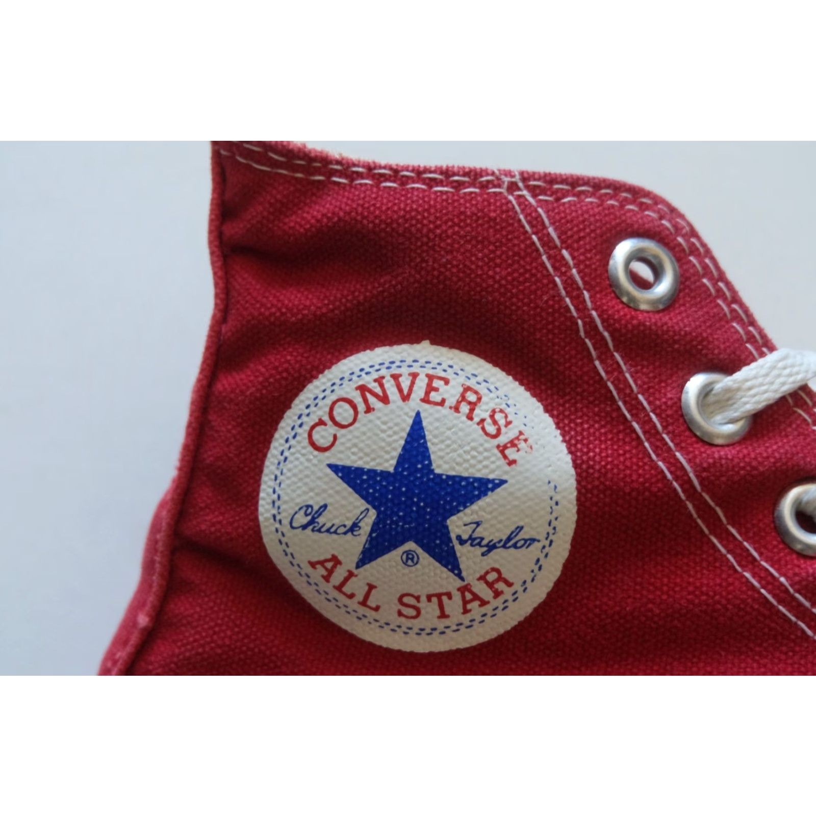 Converse VINTAGE Converse CHUCK TAYLOR HIGH TOP Red SNEAKERS SHOES SZ 5.5 USA MADE 60s 70s Canvas Shoes Boys Mens? Size US S / EU 44-46 / 1 - 4 Thumbnail