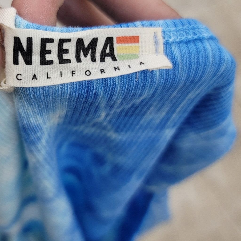 Other NWT Neema California Blue & White TieDye Sleeveless Crop Top Size M / US 6-8 / IT 42-44 - 5 Thumbnail