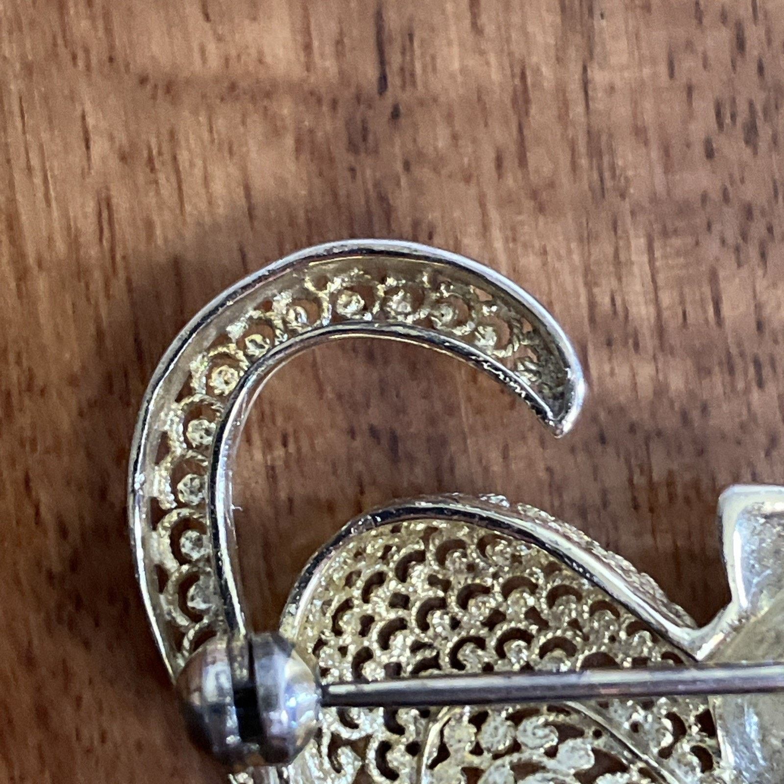 Other Vtg Scaredy Cat Sterling Silver Filigree Brooch Pin Germany Size ONE SIZE - 6 Thumbnail