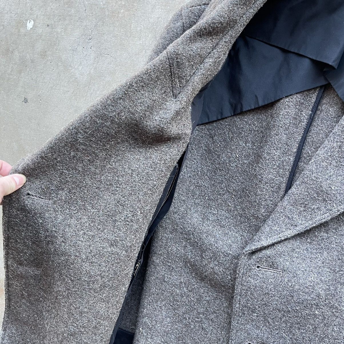 Rick Owens Rick Owens Boiled Wool Double Breasted Trench Coat Size US M / EU 48-50 / 2 - 4 Thumbnail