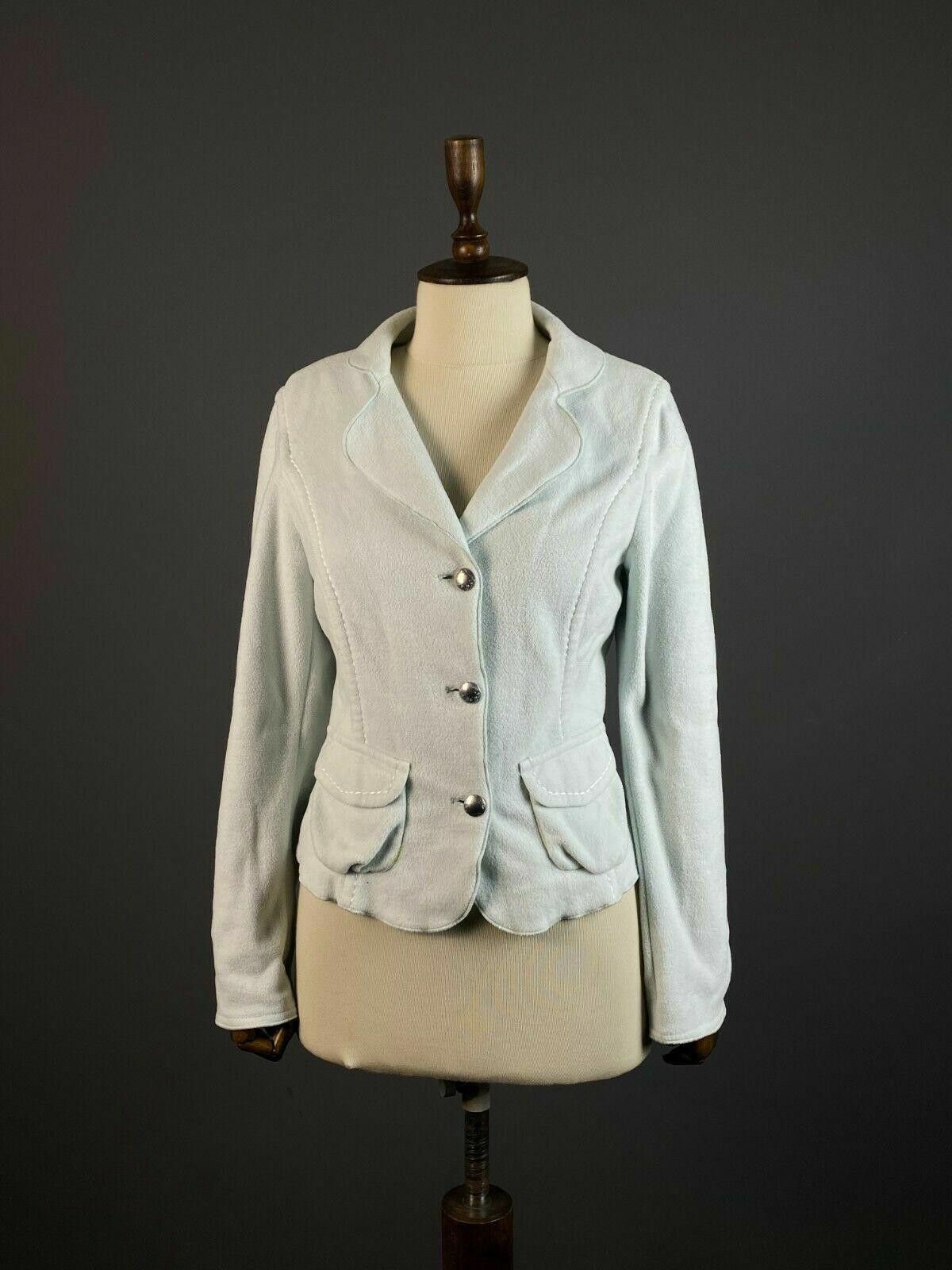 Designer Marc Cain White Micro Fibre Fleece Cardigan Jacket Size 4 Size S / US 4 / IT 40 - 1 Thumbnail