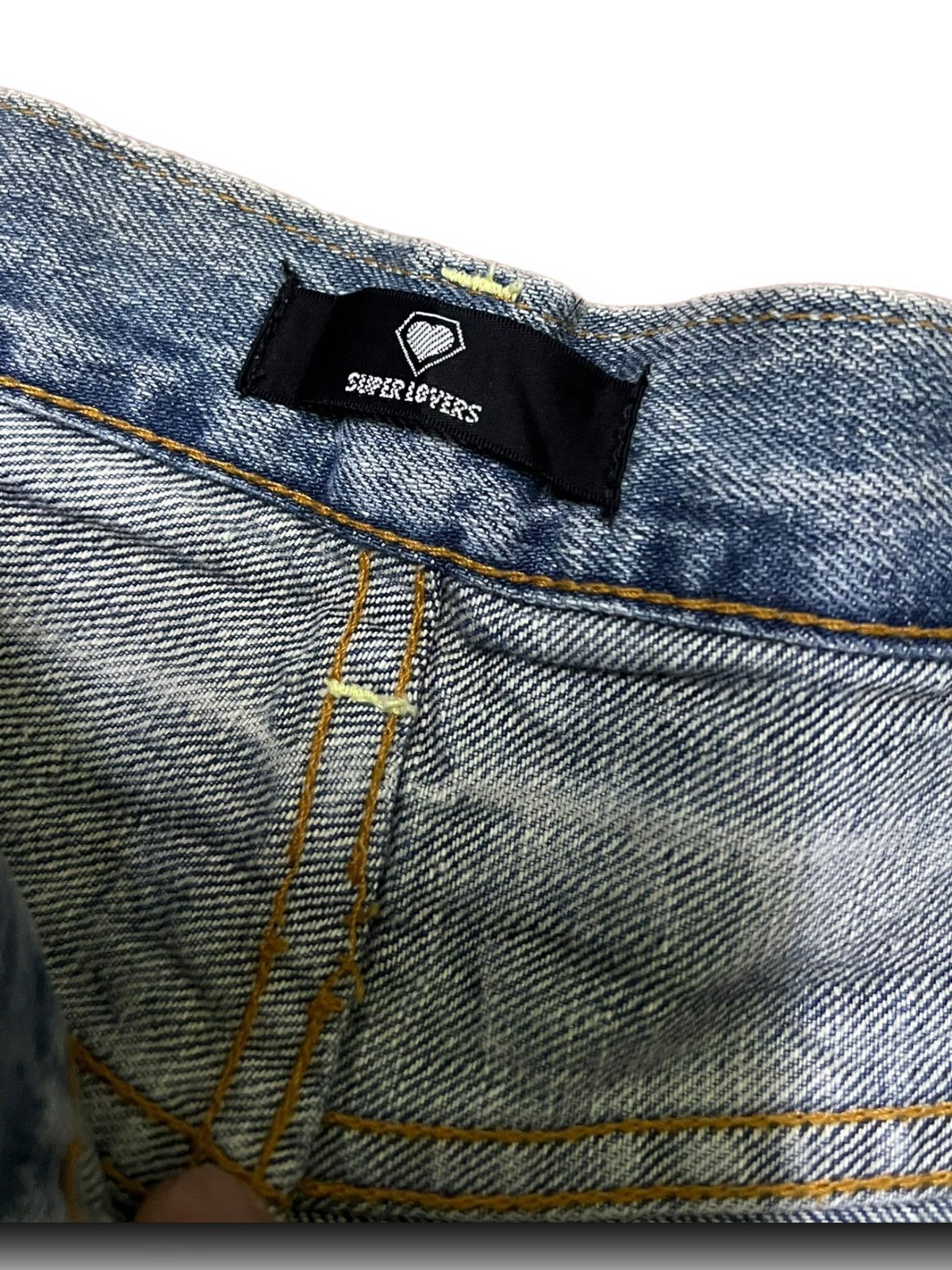 Designer × Japanese Brand SUPER LOVERS ROCK DISTRESSED JEANS JAPANESE BRAND DENIM Size US 32 / EU 48 - 15 Thumbnail