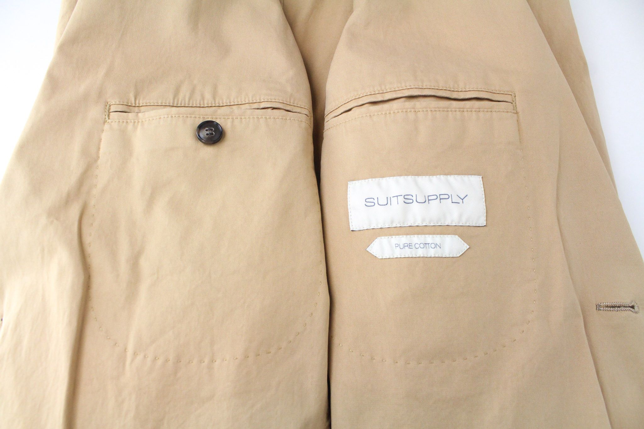 Suitsupply HAVANA WASHED UK34R Brown Slim Cotton Stretch 72167 Size 34R - 5 Thumbnail