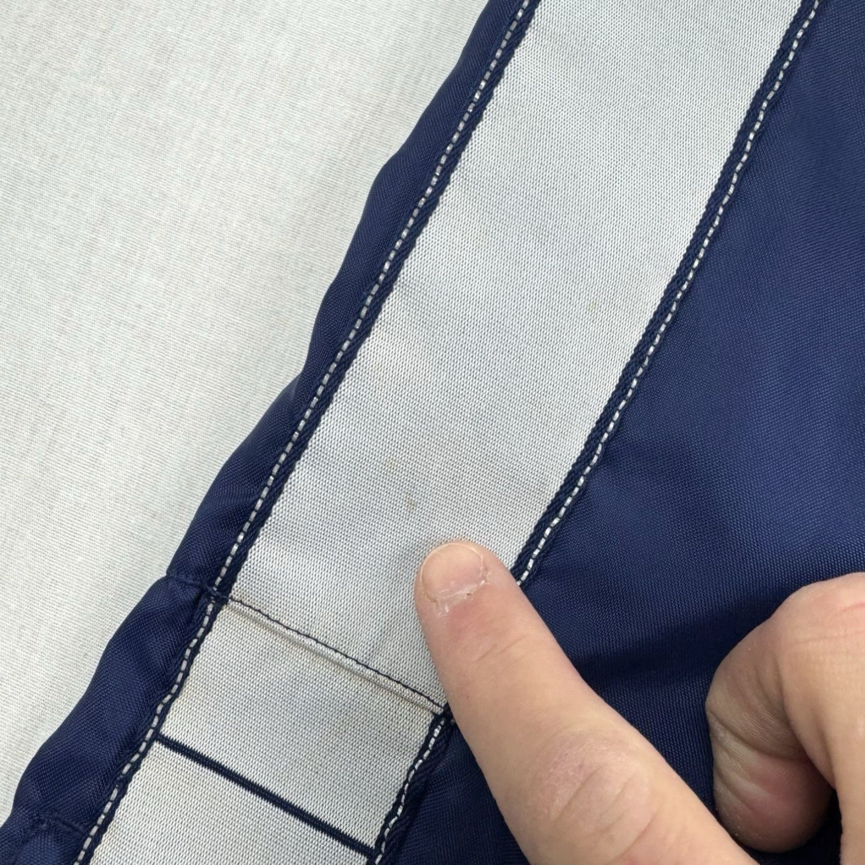 Adidas VINTAGE Adidas Track Pants Adult Small Blue Sports Y2K Hipster with Pockets Mens Size US 29 - 3 Thumbnail