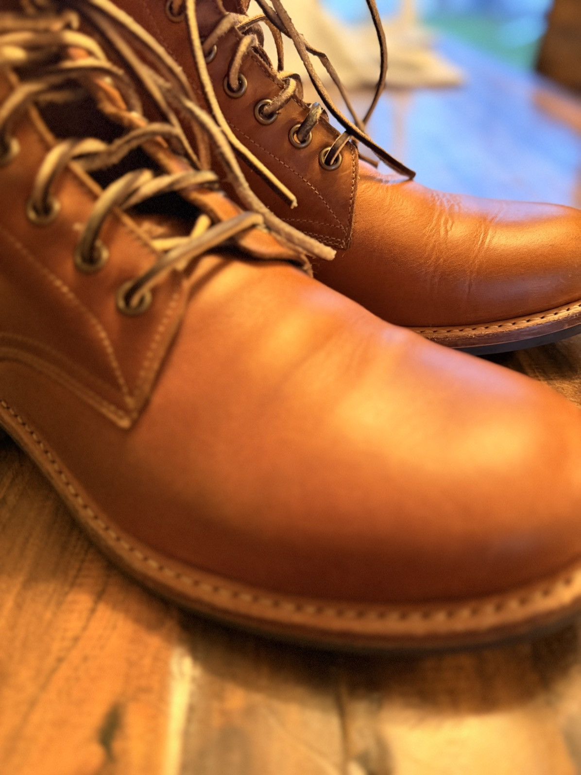 Oak Street Bootmakers Oak Street Bootmakers British Tan Domane Leather Size US 9.5 / EU 42-43 - 6 Thumbnail