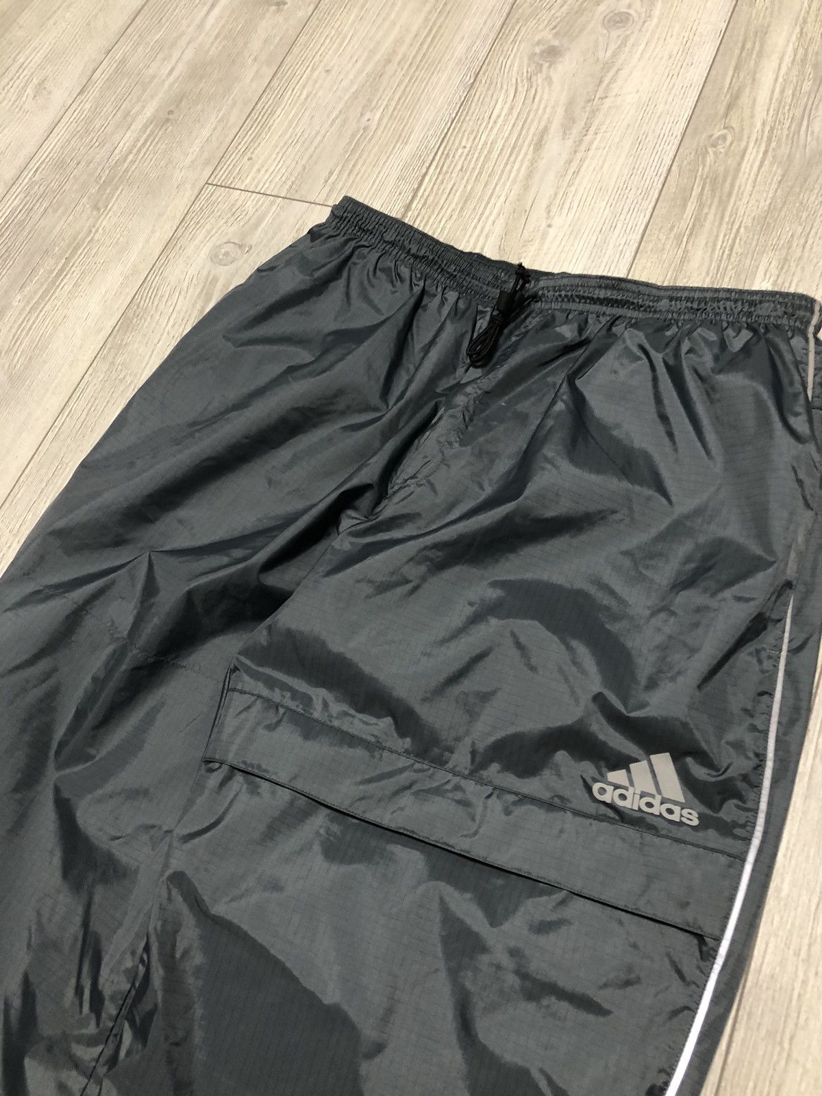 Adidas Vintage Adidas Track Pants Y2K Baggy Drilli Joggers Nylon Size US 34 / EU 50 - 2 Thumbnail