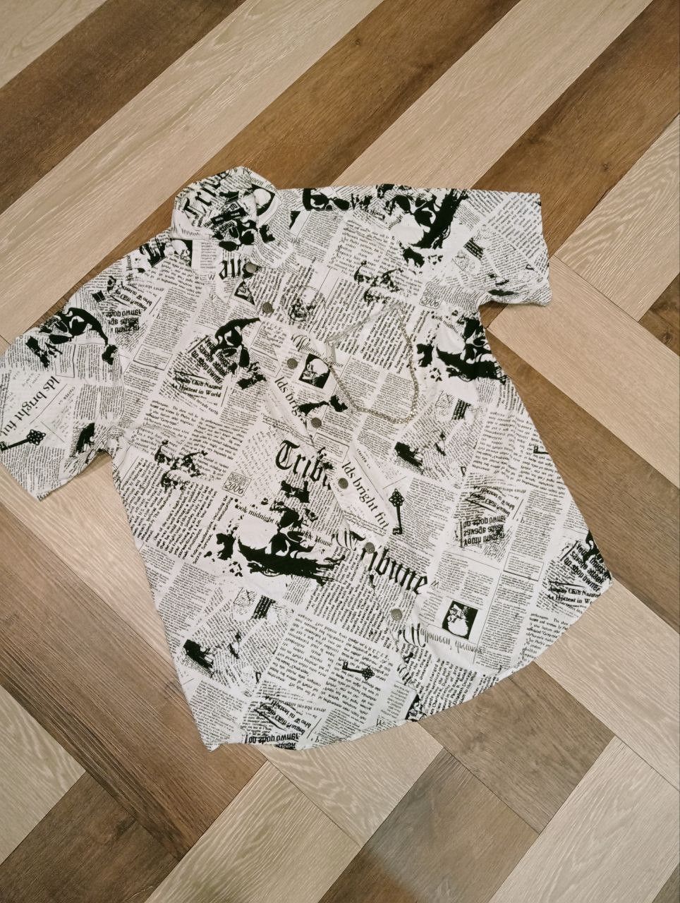 Japanese Brand BATSU STUDIO JAPAN PAPER STYLE SHIRT - SIZE LL Size US L / EU 52-54 / 3 - 2 Thumbnail
