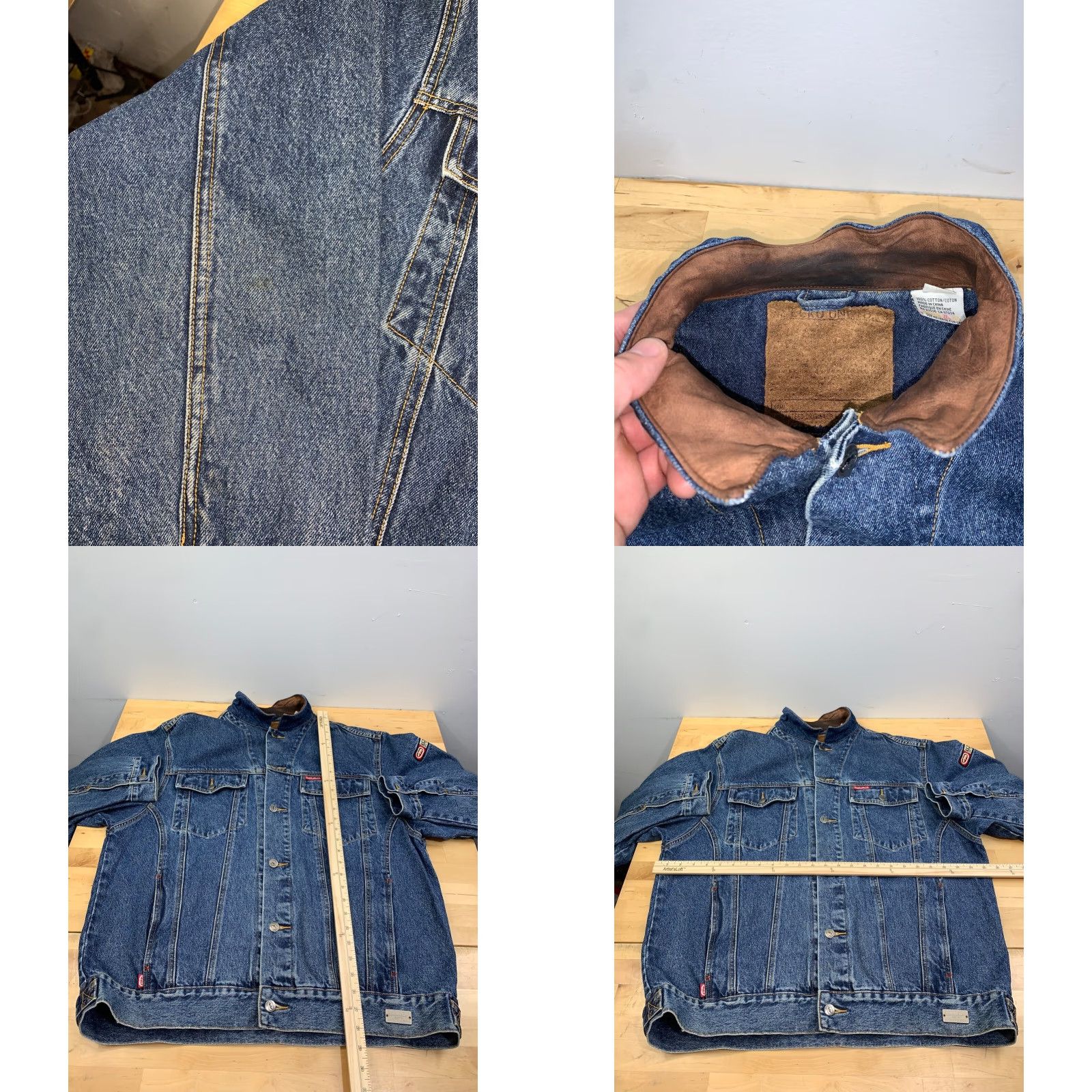 Ecko Unltd. Ecko Unltd. Denim Trucker Jacket Mens XL Blue Button Y2K Streetwear 10984 Size US XL / EU 56 / 4 - 8 Thumbnail