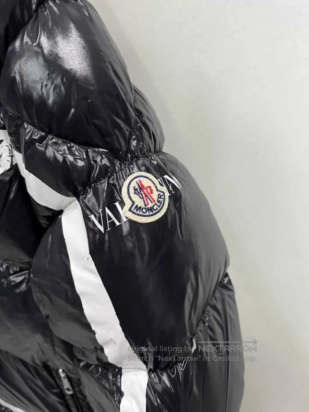 Moncler Moncler x Valentino Black Logo Down Coat. Size US XXL / EU 58 / 5 - 3 Thumbnail