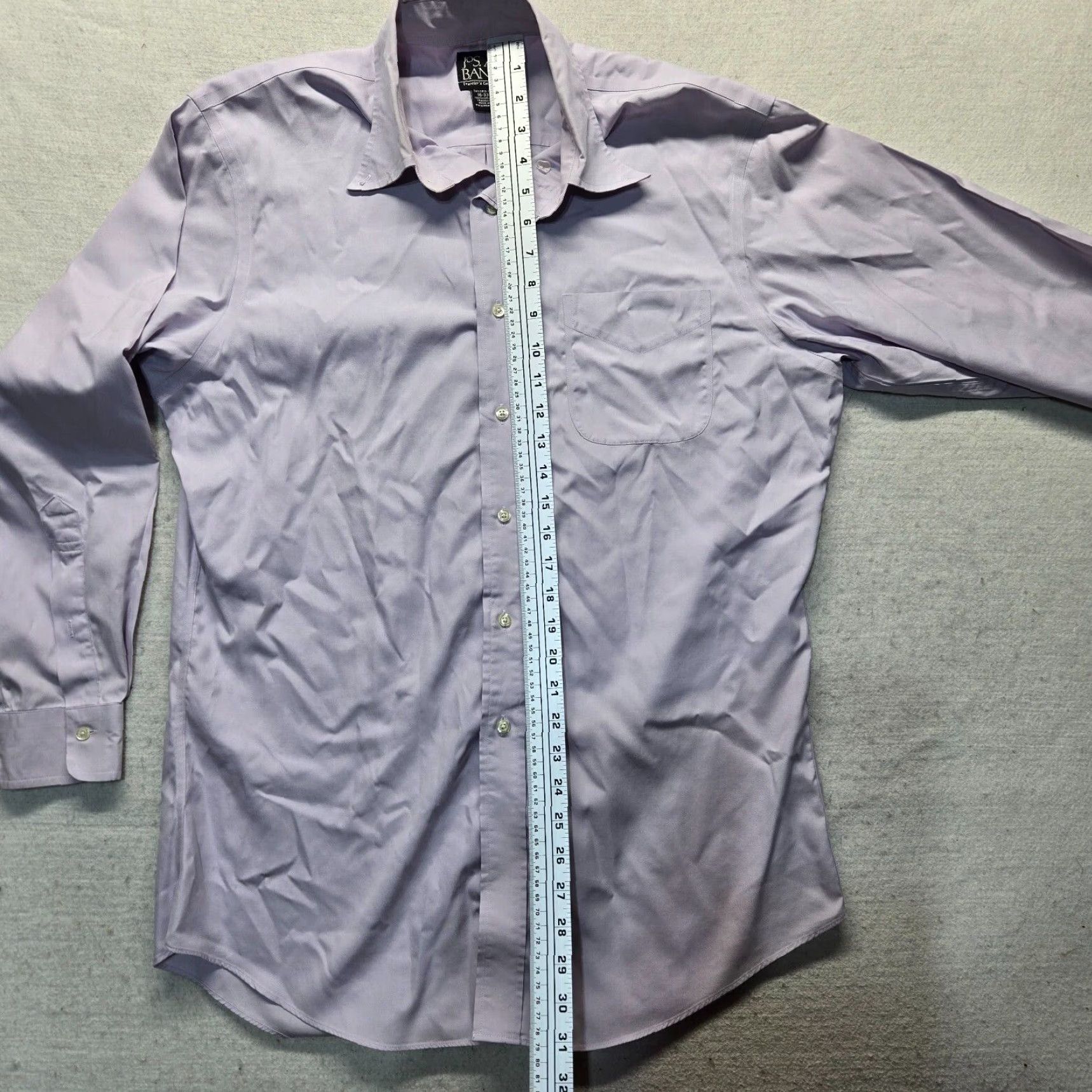 Jos. A. Bank Jos. A. Bank Shirt Light Purple Long Sleeve Button Up Collared Adult Men's 16 33 Size US XL / EU 56 / 4 - 6 Thumbnail