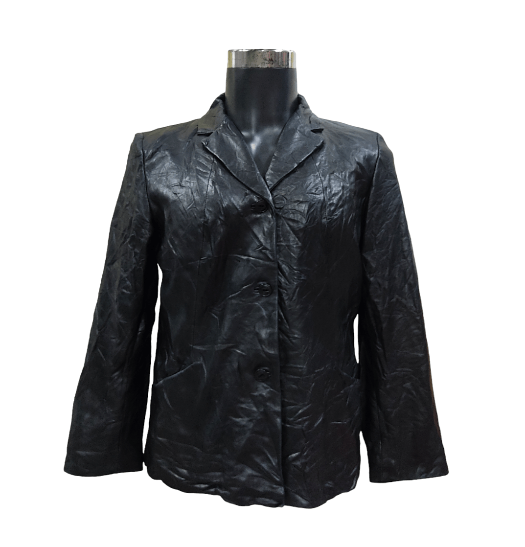 Designer × Kenneth Cole KENNETH COLE 3 Buttons Distressed Leather Jacket Size US L / EU 52-54 / 3 - 2 Thumbnail