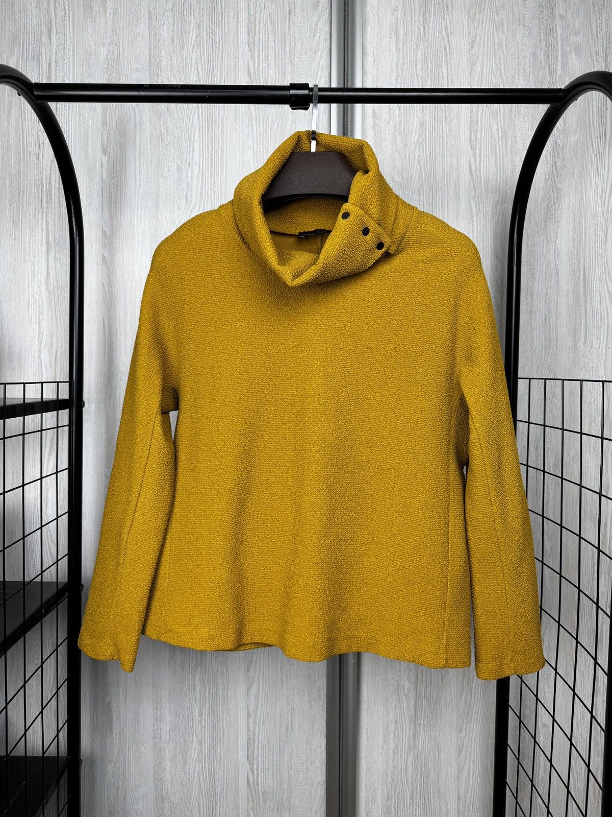 Cop Copine Cop Copine Textured funnel neck long sleeve top sweater Size S / US 4 / IT 40 - 1 Thumbnail