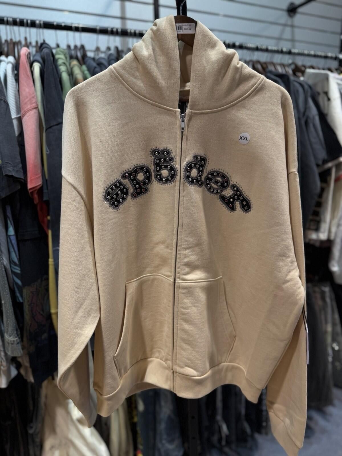 Sp5der Sp5der Cream Stone Zip Up Hoodie Size (XXL) 2026 Size US XXL / EU 58 / 5 - 4 Thumbnail