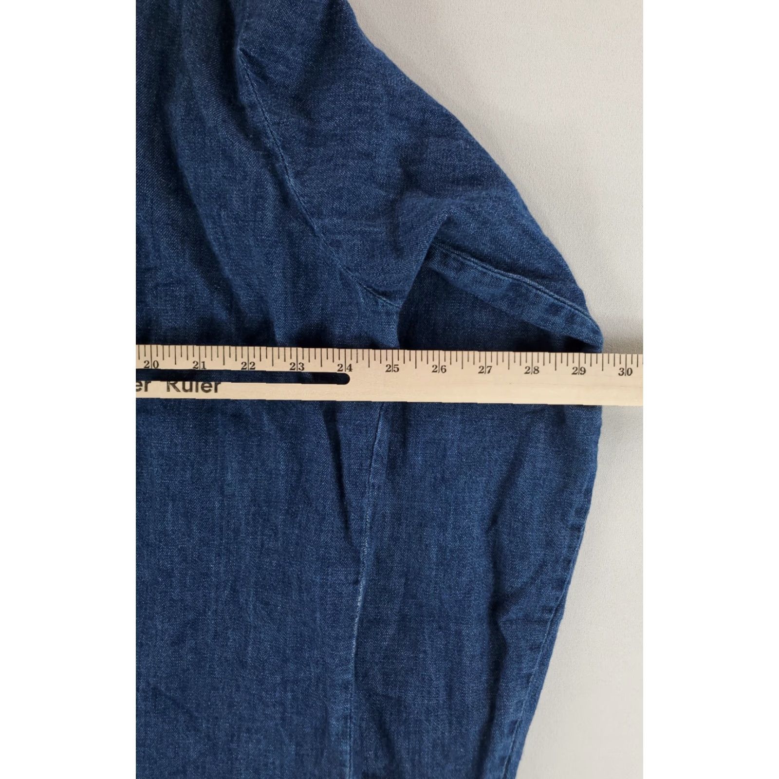 Imperial VINTAGE Key Imperial Shirt Denim Pearl Snap VTG Blue Long Sleeve Mens XL Long Size US XL / EU 56 / 4 - 7 Thumbnail