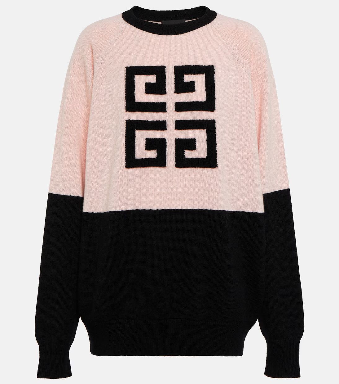 Givenchy o1srvl11e1224 4G Cashmere Sweater in Black/Pink Size M / US 6-8 / IT 42-44 - 1 Thumbnail