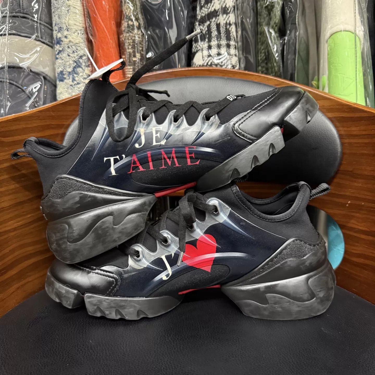 Dior Dior D-Connect Black Heart Limited Edition Size US 8.5 / IT 38.5 - 3 Thumbnail