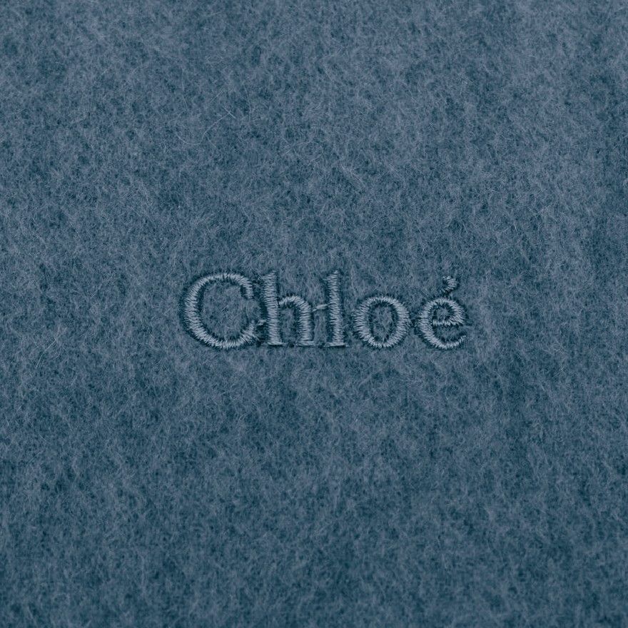 Chloe CHLOE PARIS Vintage Long Blue Wool with Cashmere feel Scarf Size ONE SIZE - 2 Thumbnail