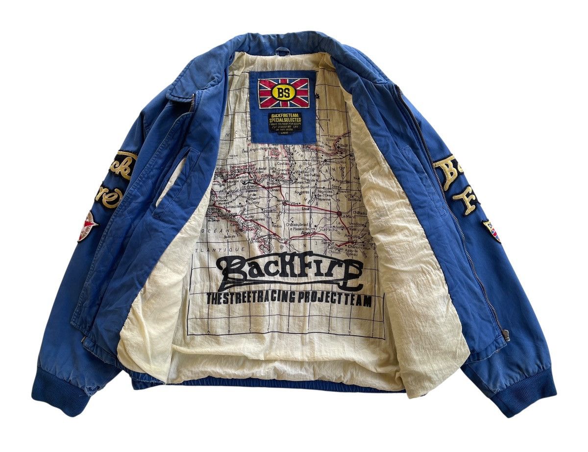 Vintage Backfire Street Racing Project Team Bomber Jacket Size US L / EU 52-54 / 3 - 11 Thumbnail