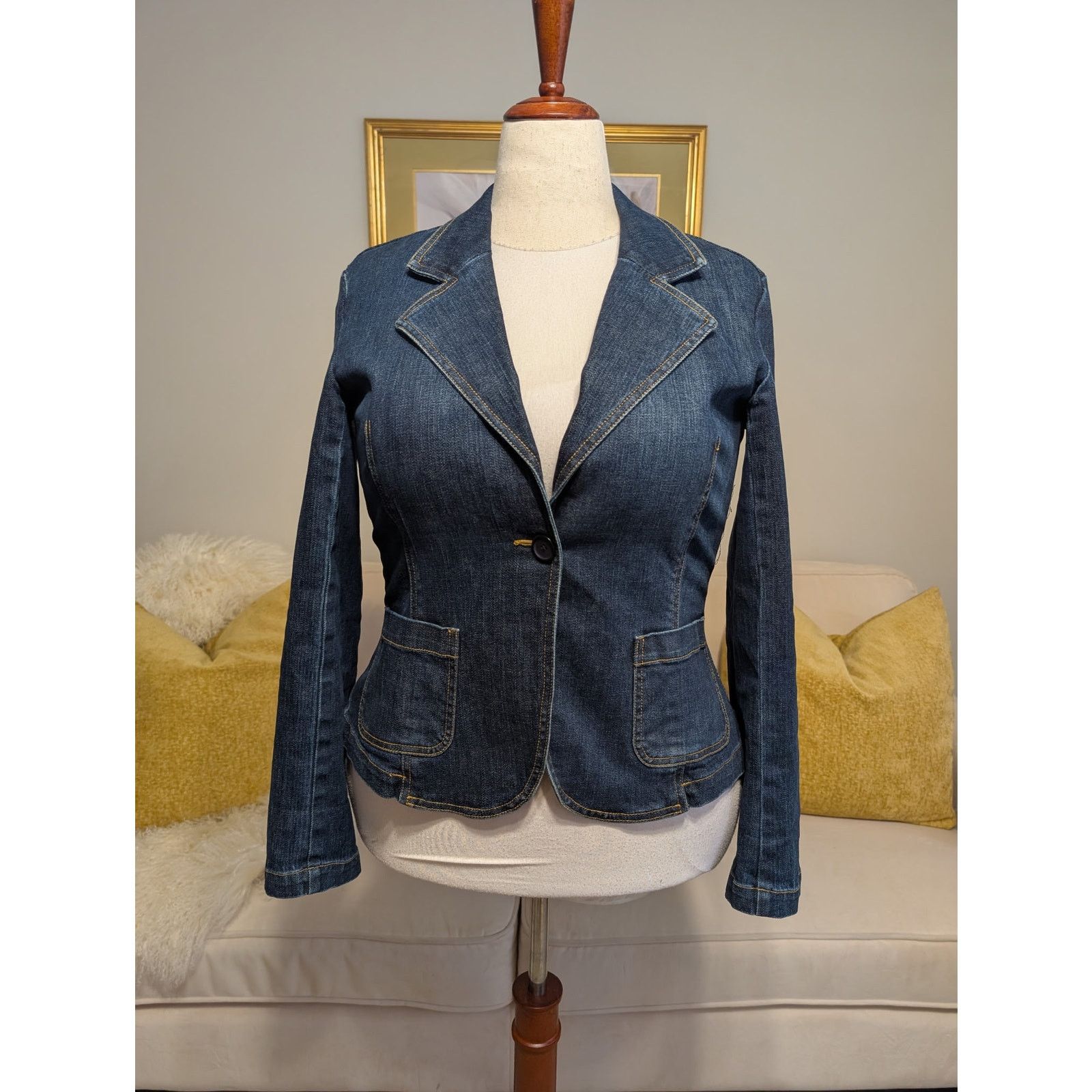 Other Talbots Women’s Stretch Denim Jean Jacket – Size 12 Size XL / US 12-14 / IT 48-50 - 1 Thumbnail