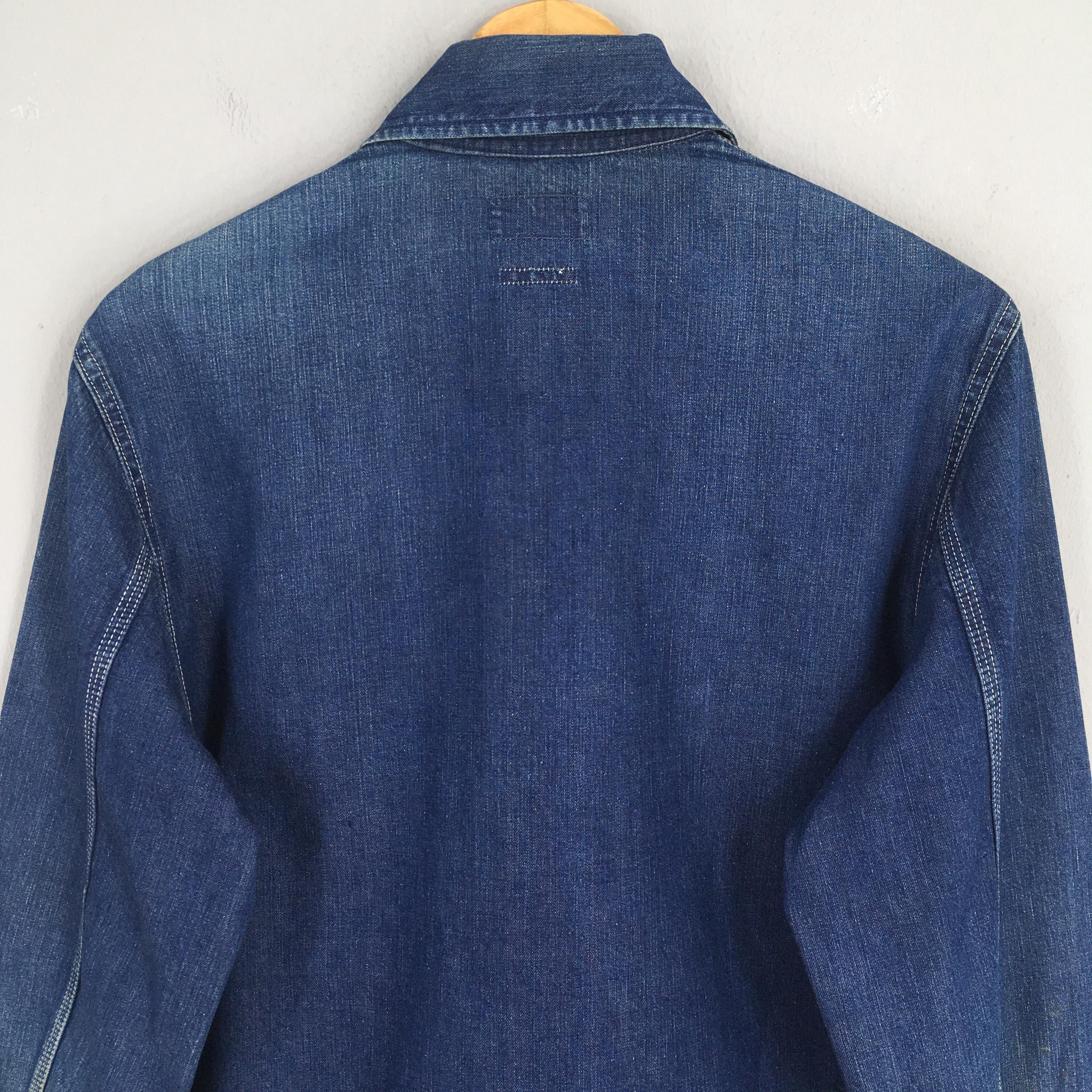 45rpm Vintage Blue Blue Japan Chore Denim Workers Jacket Medium Size US M / EU 48-50 / 2 - 9 Thumbnail