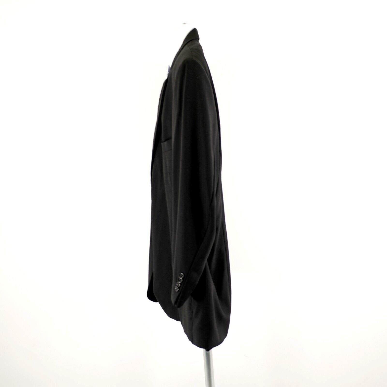 Pronto Uomo Pronto Uomo Comfort Stretch Worsted Wool Black 56L Portly 2 Size 54L - 5 Thumbnail