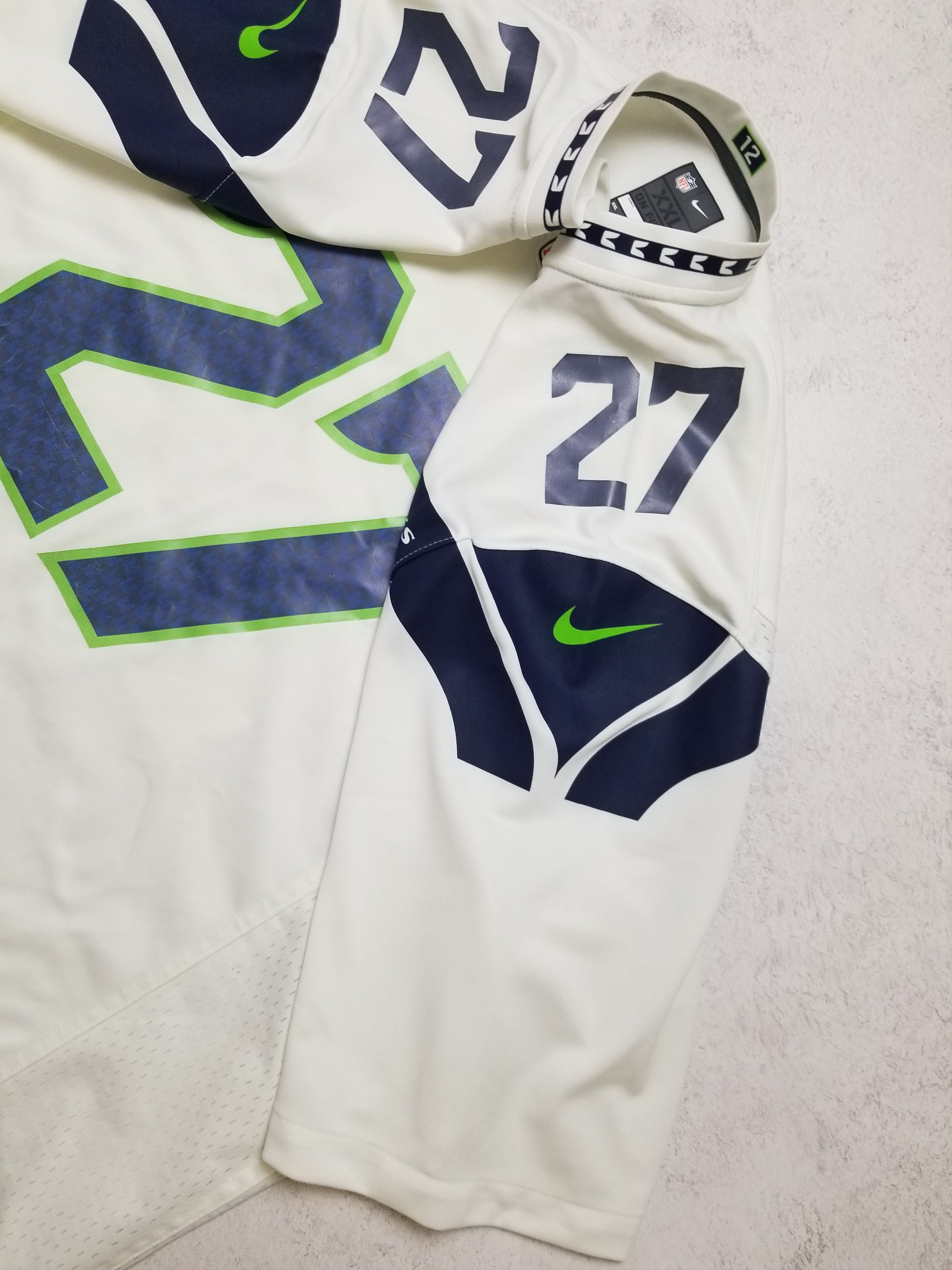 Nike Nike Seattle Seahawks # 27 Subat NFL Jersey Size US XXL / EU 58 / 5 - 8 Thumbnail