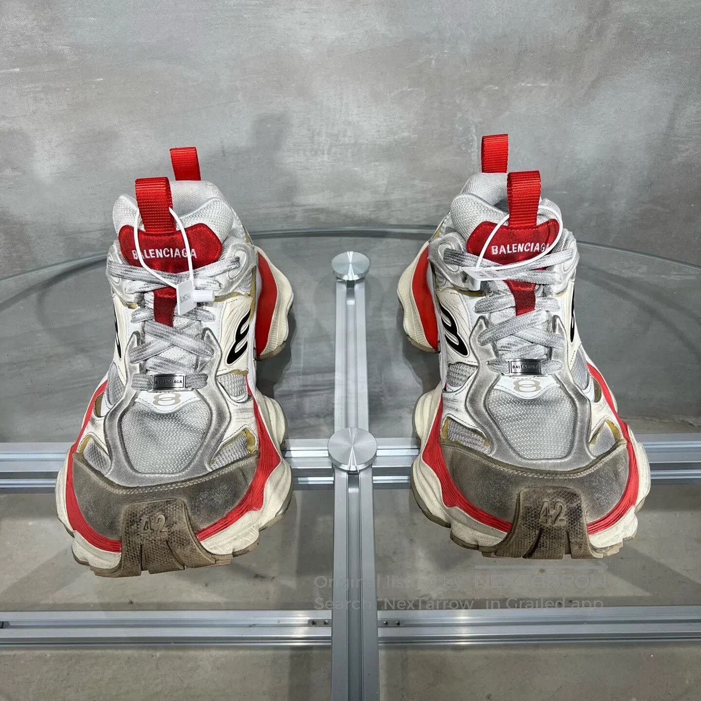 Balenciaga Balenciaga CARGO White and Red shoes Size US 9 / EU 42 - 1 Thumbnail