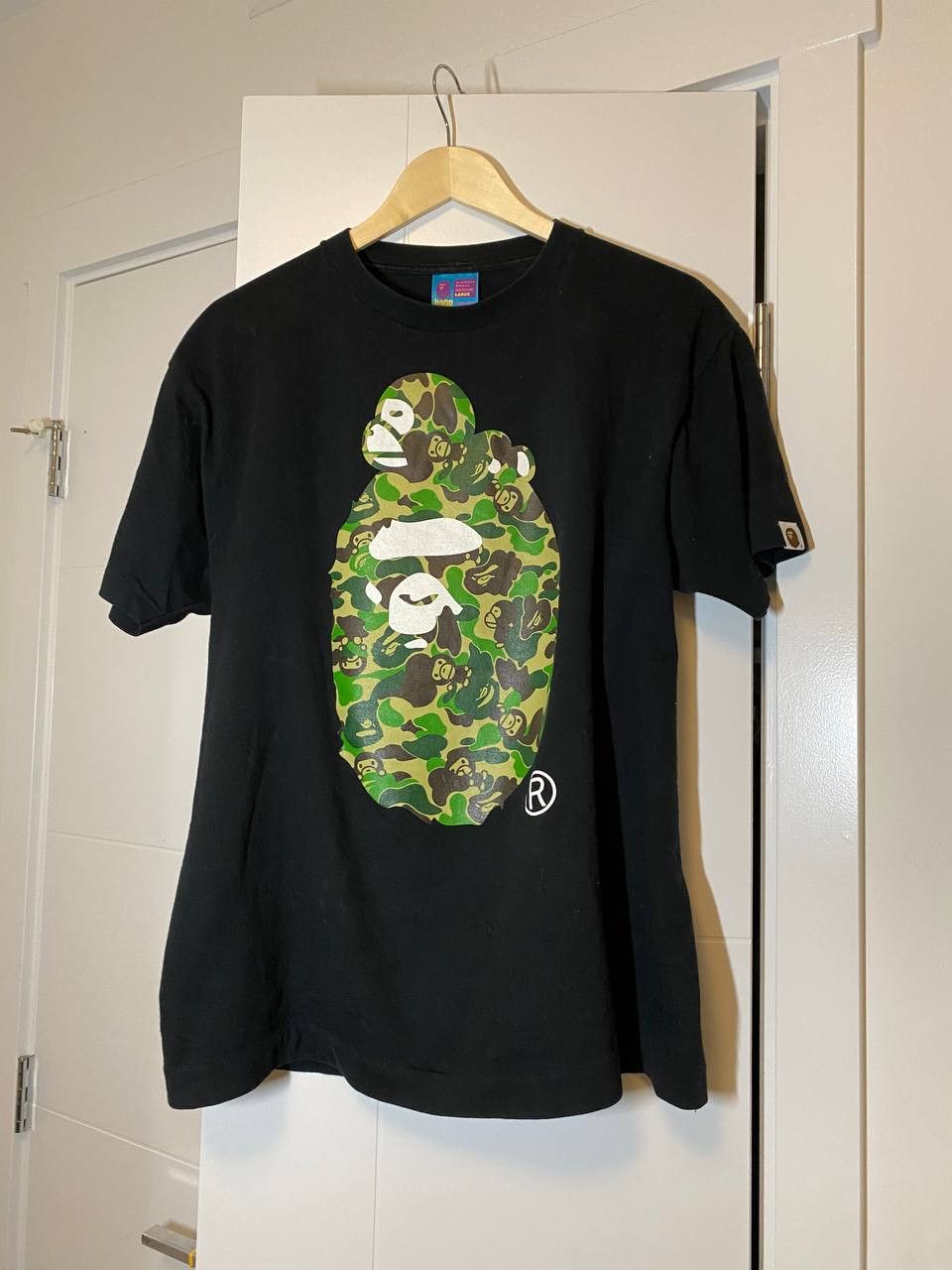 Bape ABC Camo Milo On Big Ape Head Tee | Grailed