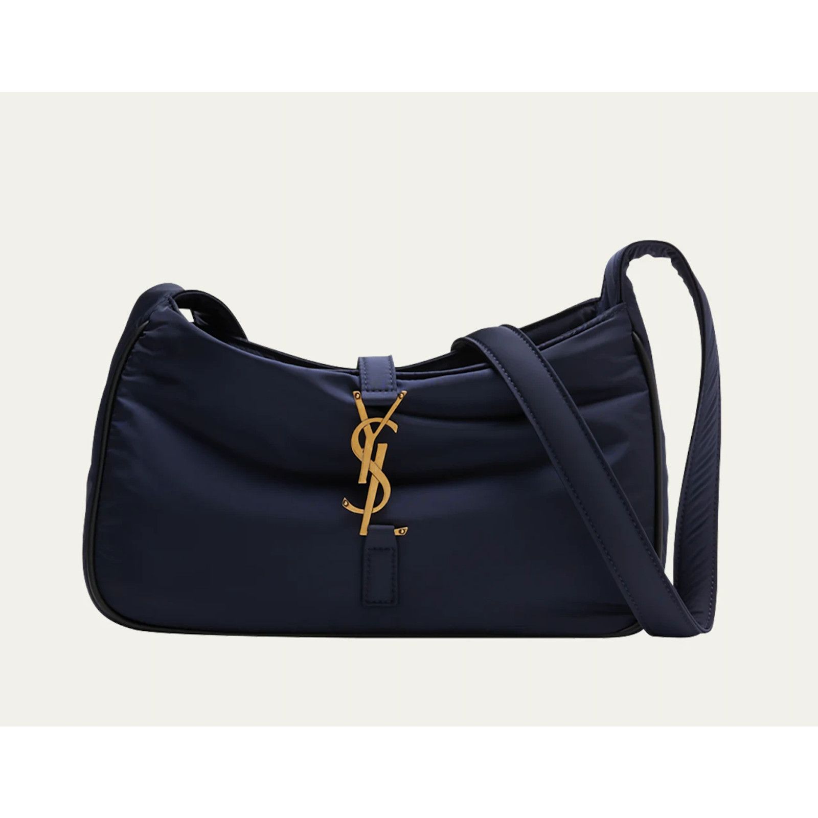 Yves Saint Laurent Saint Laurent Navy Blue Bronze Logo Shoulder Bag Size ONE SIZE - 3 Thumbnail