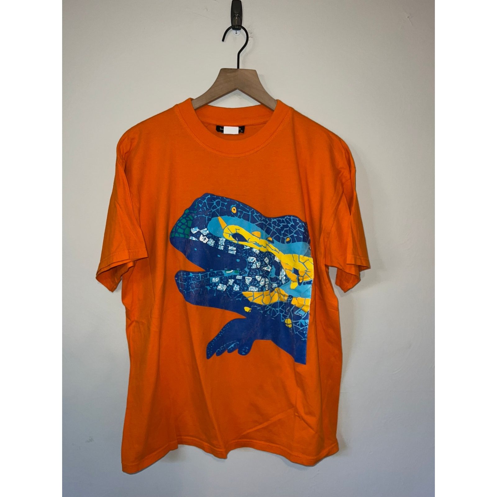 Vintage Y2K Jordi Nogues Lizard Blue Art Artwork Shirt 2000s Large Size US L / EU 52-54 / 3 - 1 Thumbnail
