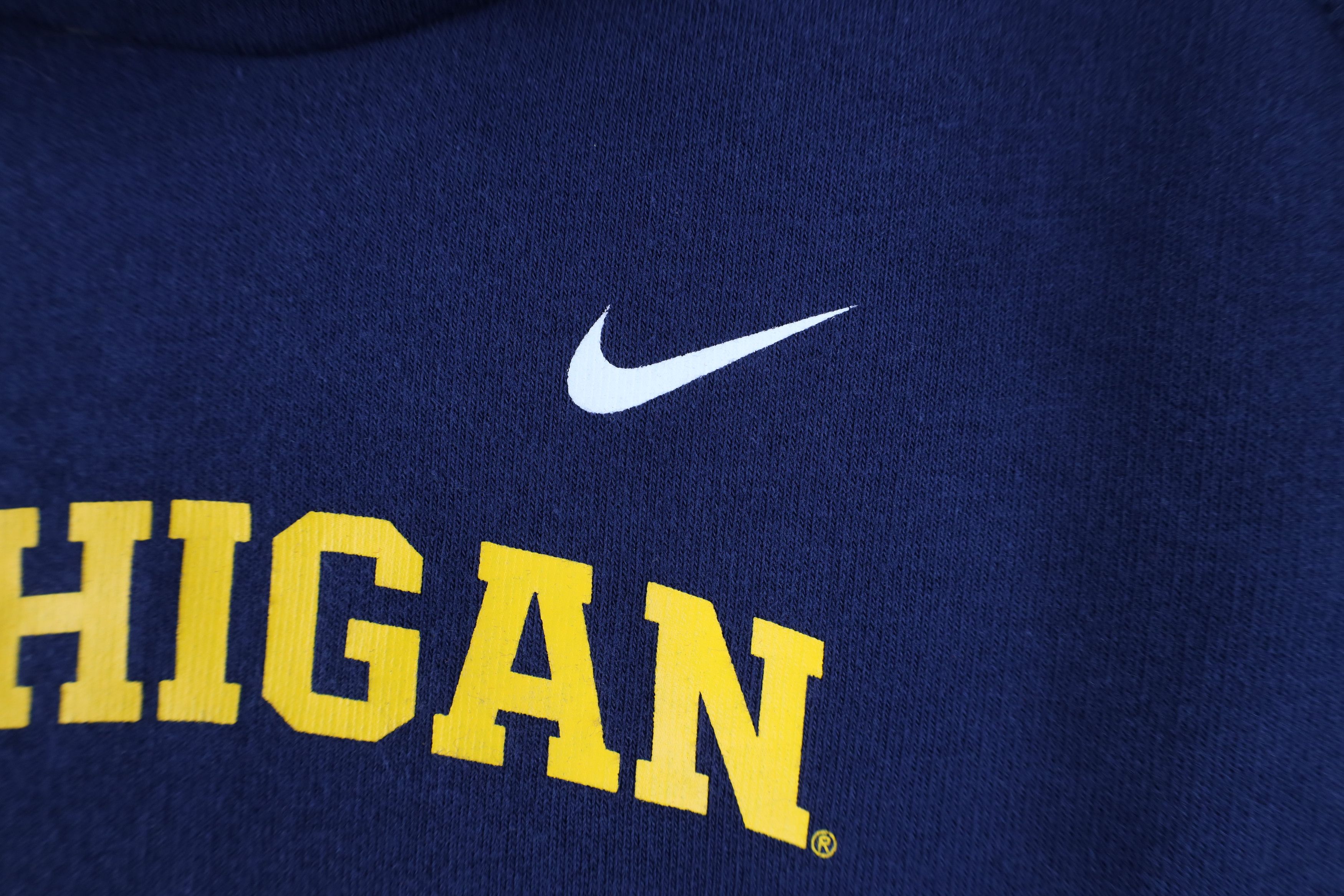 Nike Nike Neck University of Michigan Hoodie Sweatshirt Blue Size M / US 6-8 / IT 42-44 - 5 Thumbnail