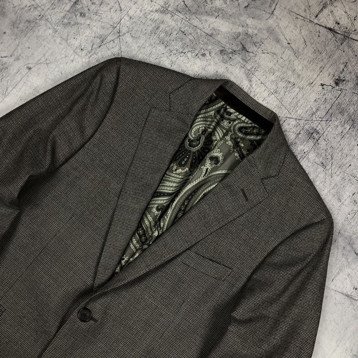 Etro Vintage Etro Milano Italy Desig Wool Blazer Jacket suit y2k Size 50R - 6 Thumbnail