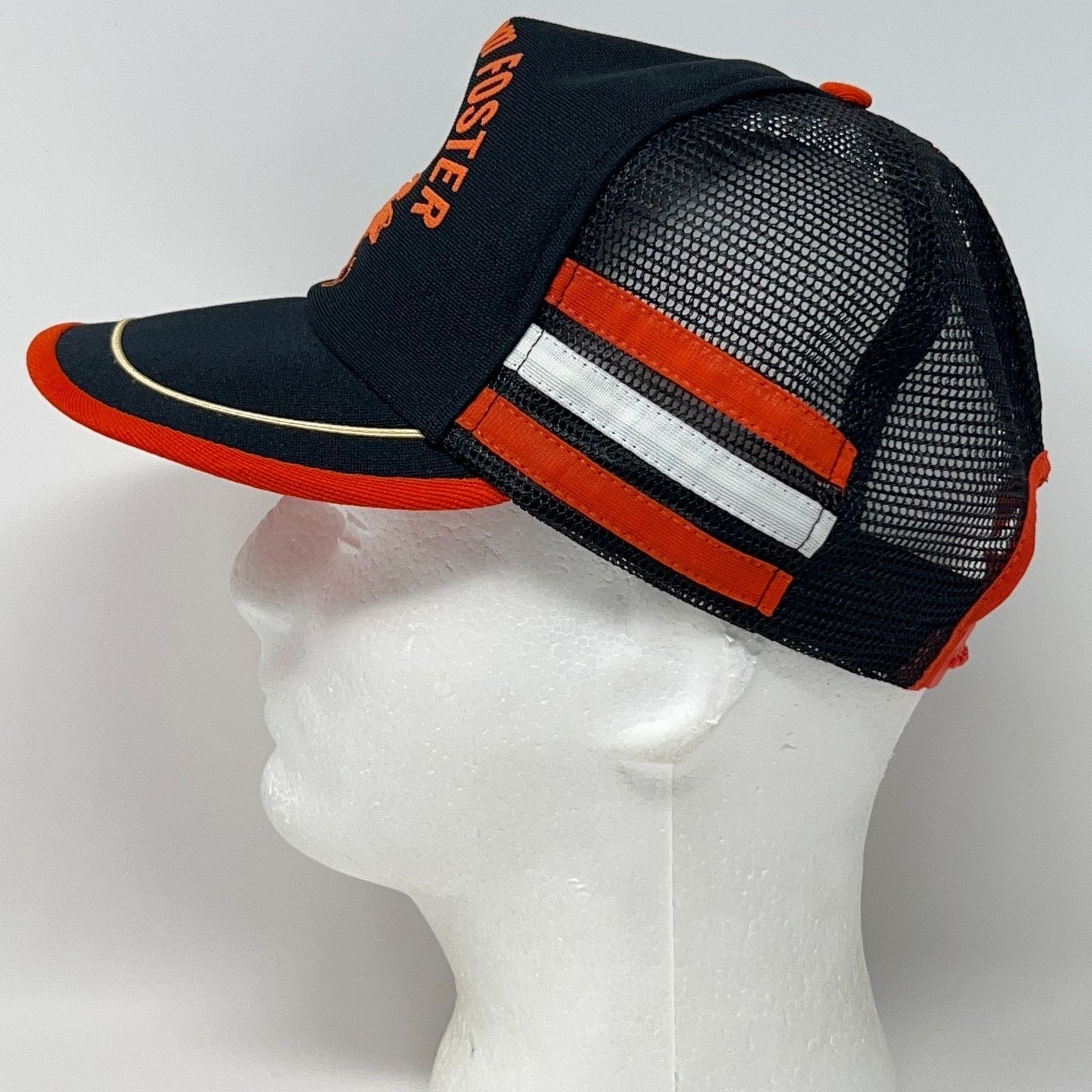 Vintage Vintage Faster From LB Foster Trucker Hat Baseball Cap Black Size ONE SIZE - 6 Thumbnail