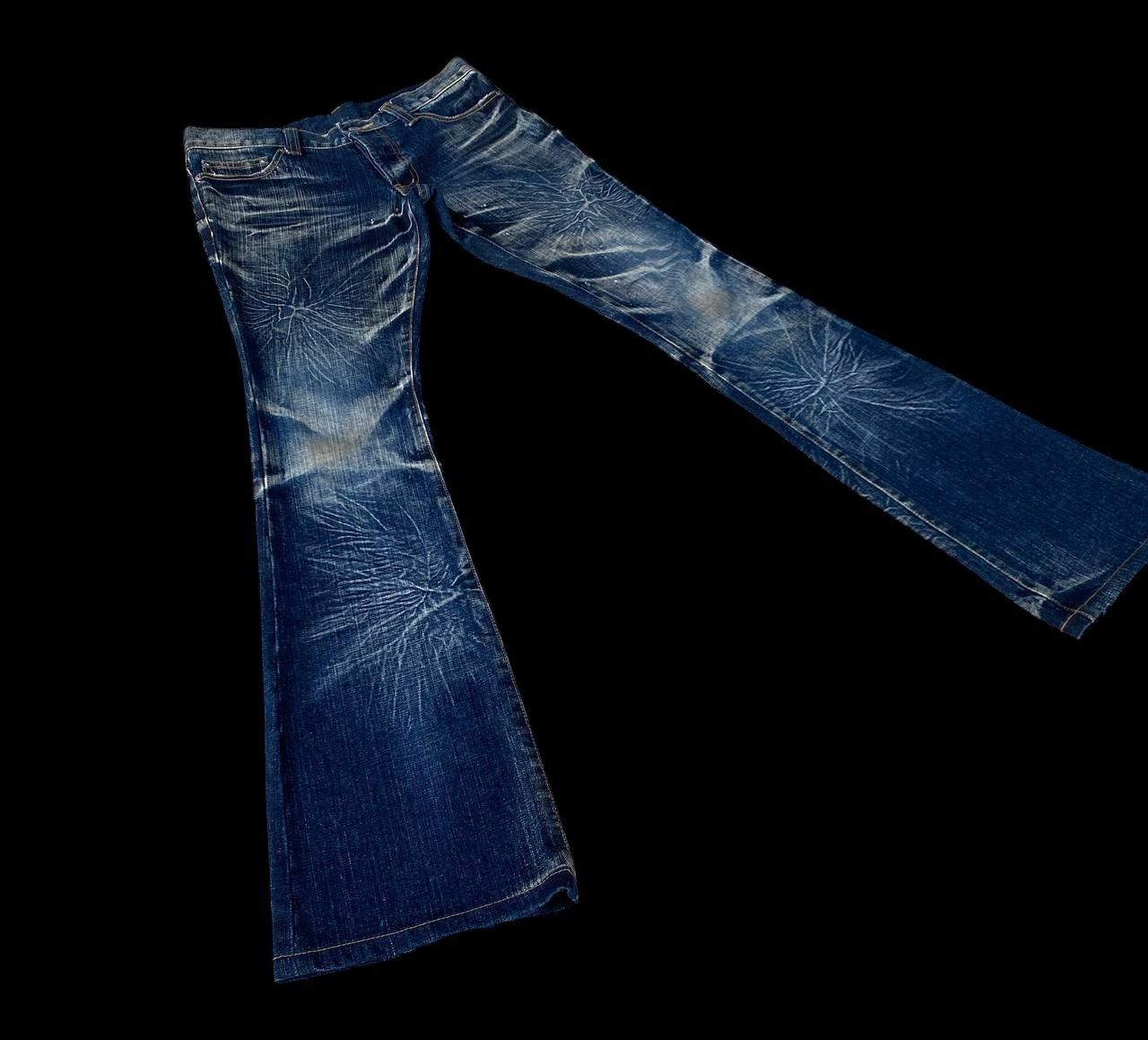 Japanese Brand BOOTCUT JAPAN MODERN LOVERS STARBURST WASH RUSTY CLAWMARK Size US 28 / EU 44 - 2 Thumbnail