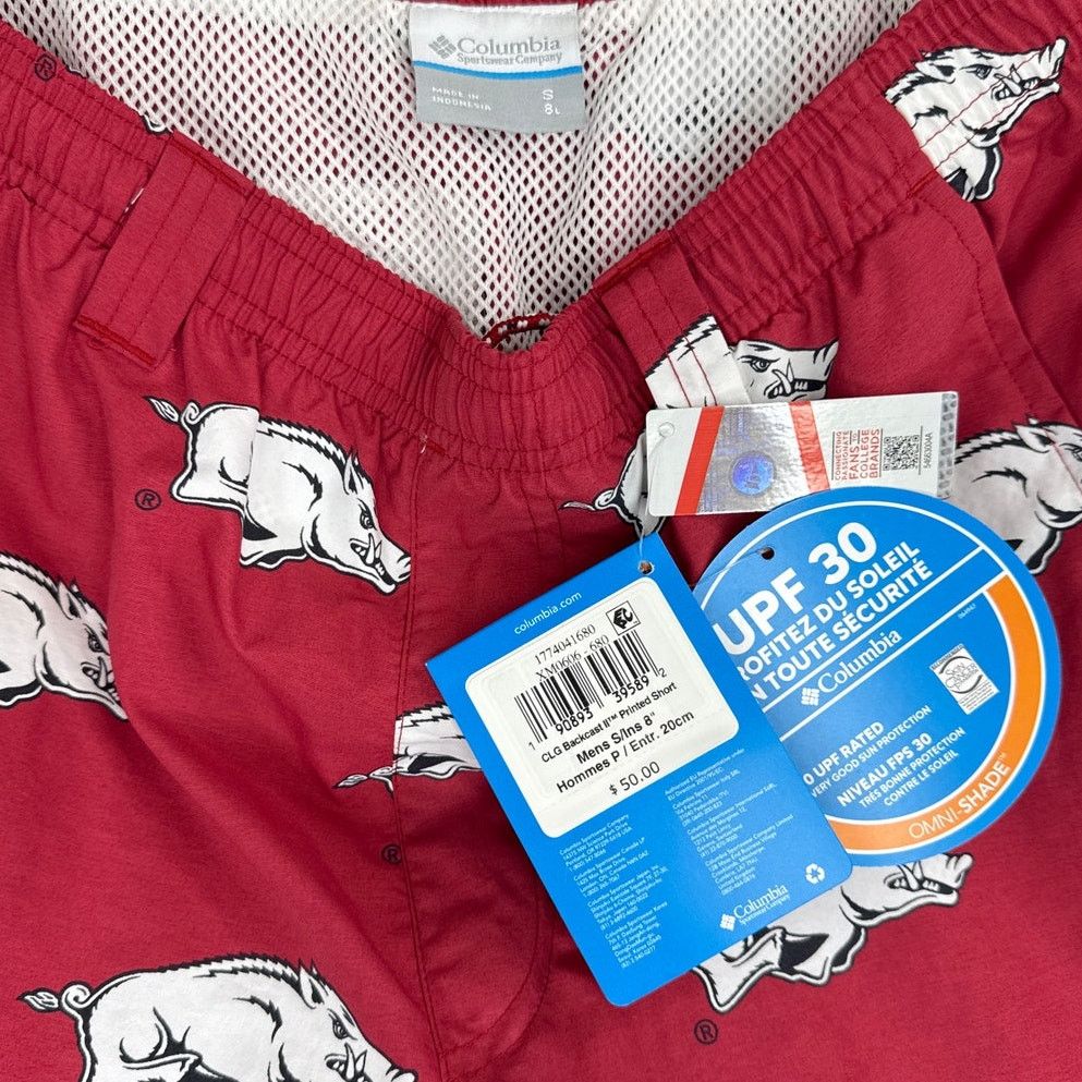 Columbia Columbia Collegiate PFG Arkansas Razorbacks Backcast Shorts Size US 34 / EU 50 - 4 Thumbnail