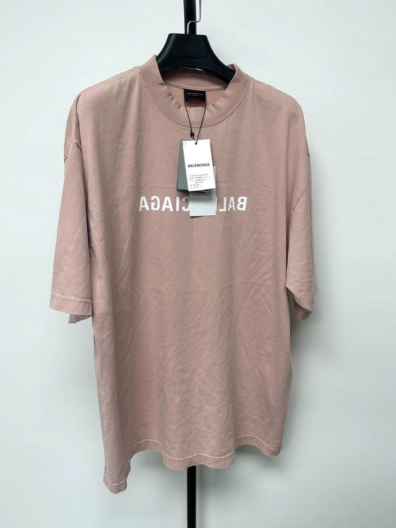 Balenciaga Balenciaga Monogrammed Crew Neck Pullover Short Sleeve Dro Size US M / EU 48-50 / 2 - 1 Thumbnail