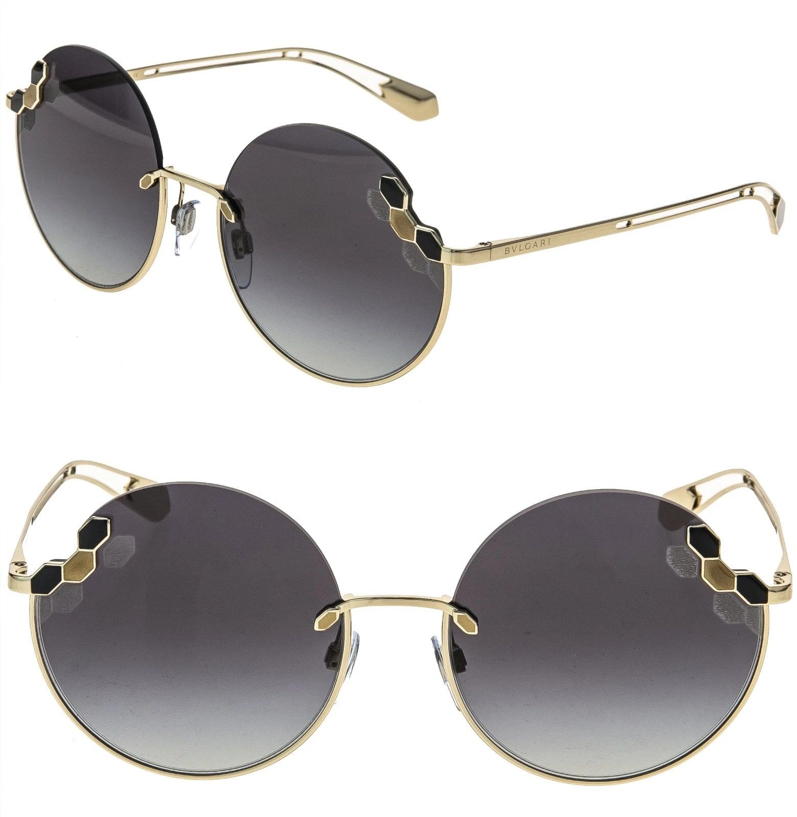 Bvlgari BVLGARI BV6124 SERPENTEYES Gold Black Round 6124 SERPENTI Size ONE SIZE - 2 Thumbnail