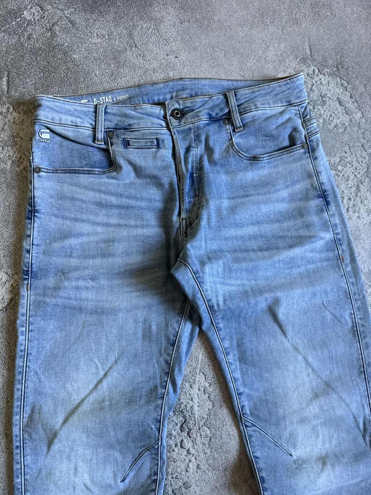 G-Star G star raw 33/34 D-Staq 5-PKT slim denim pants jeans trouser Size US 33 - 9 Thumbnail