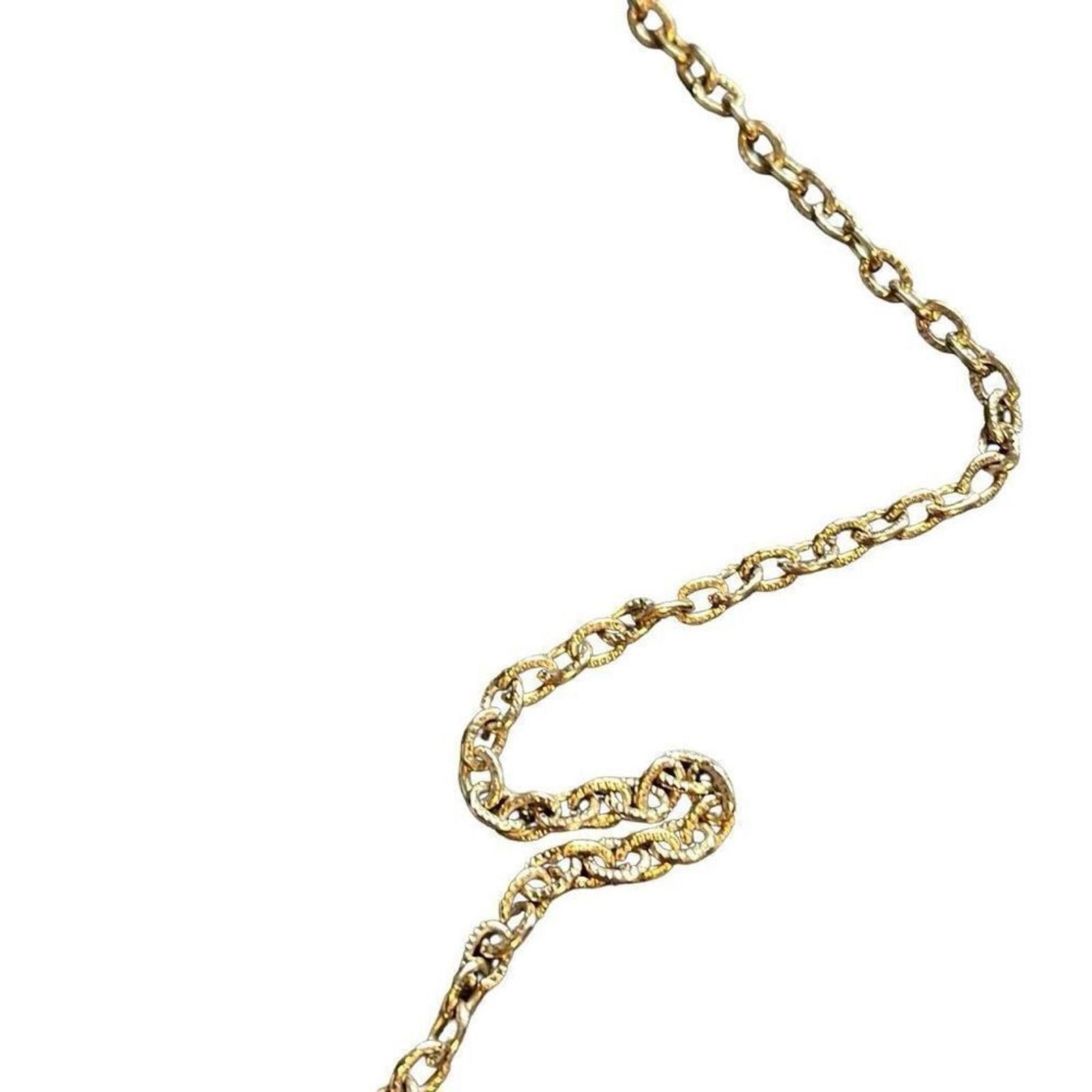 Designer Vintage Sarah Coventry, cameo necklace 24 inch chain Size ONE SIZE - 4 Thumbnail
